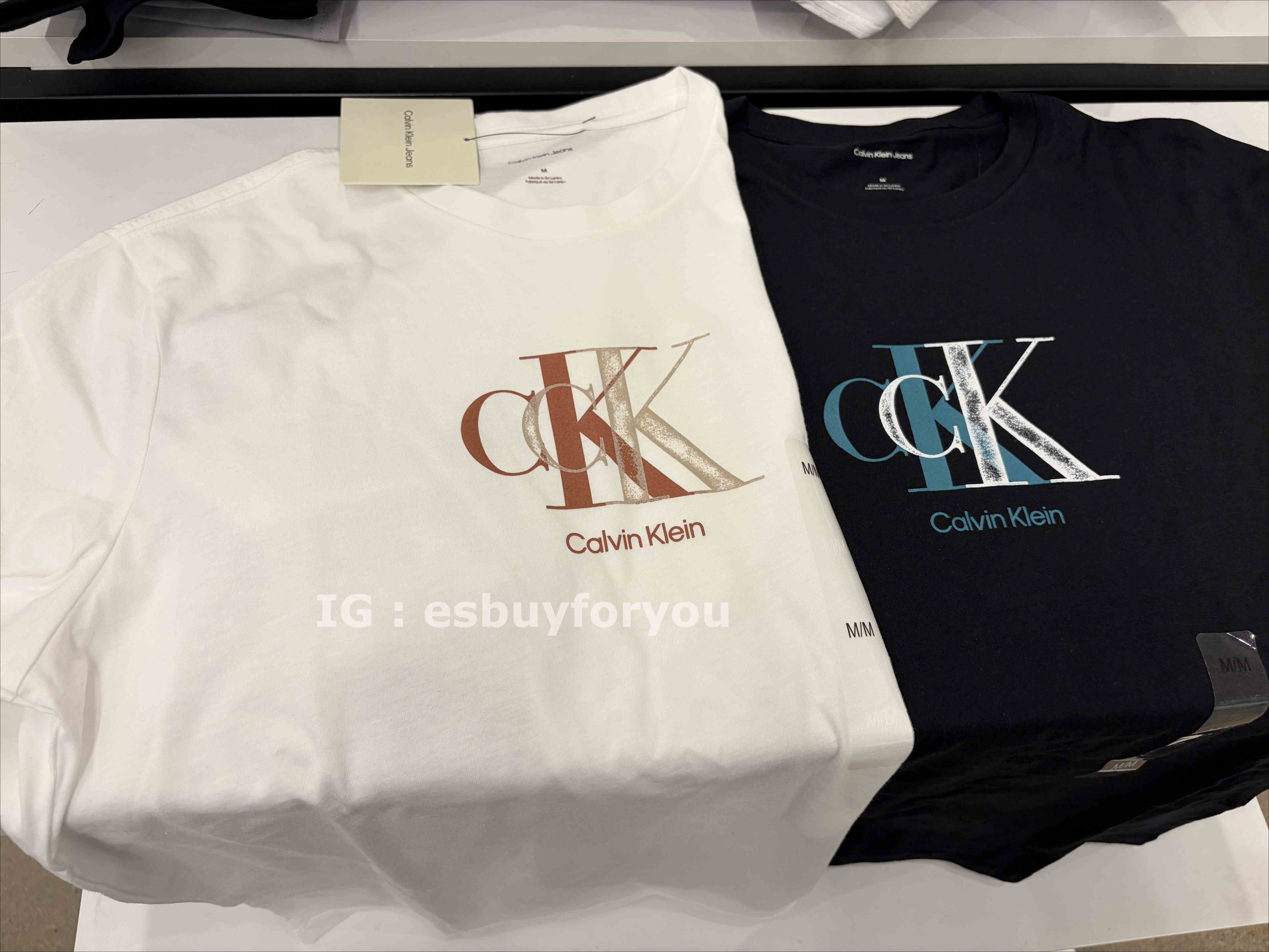 CK 男大人 造型字樣圖案 短TEE (2色)