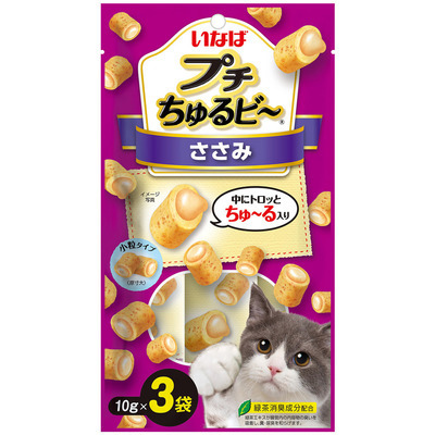 INABA 貓小食 流心粒粒．雞肉味10g x 3小袋