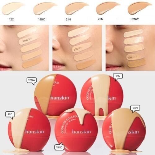 Hanskin Code-On DD 粉底霜 SPF38 PA++ 35ml 23N色