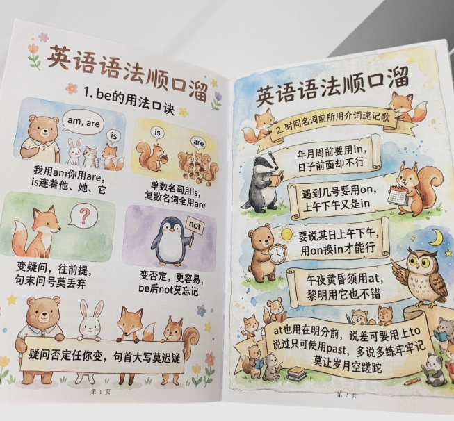 翻印版 小学英语语法顺口溜