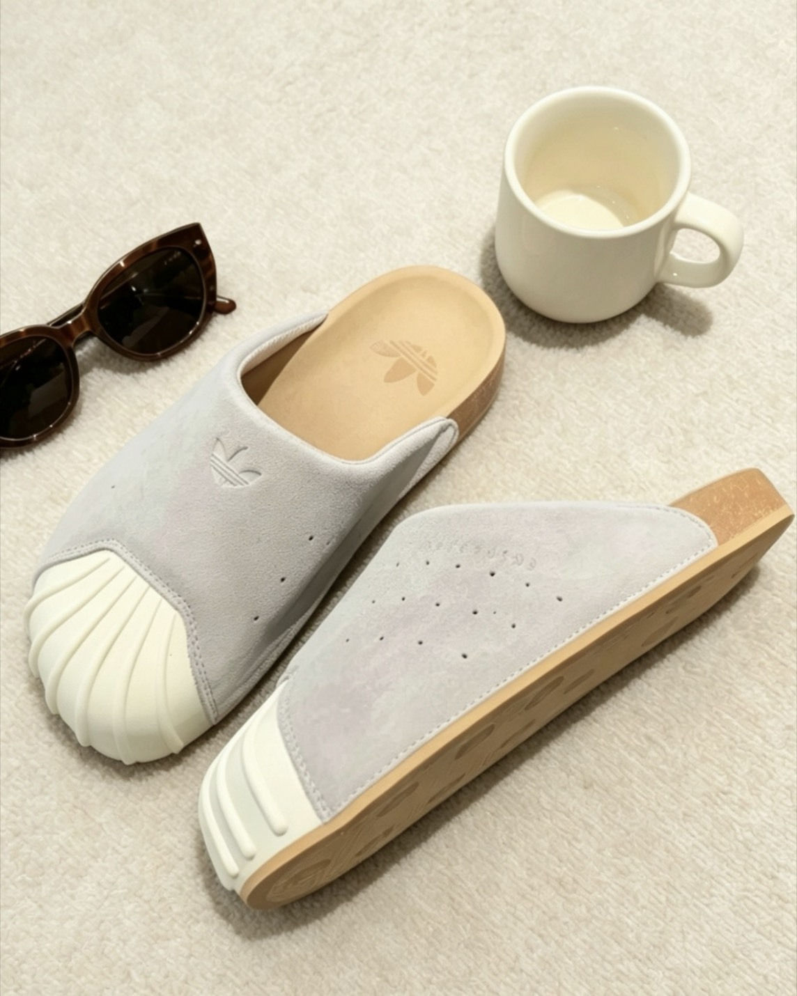 【預購】ADIDAS ADIMULE SUPERSTAR 包頭拖鞋 灰色 粉色 LC042