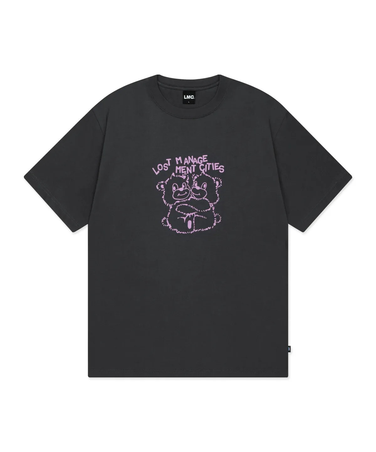 【OWN】LMC HUG BEAR 休閒 短袖 上衣 擁抱 熊熊 春夏 不分男女 深灰 淺灰