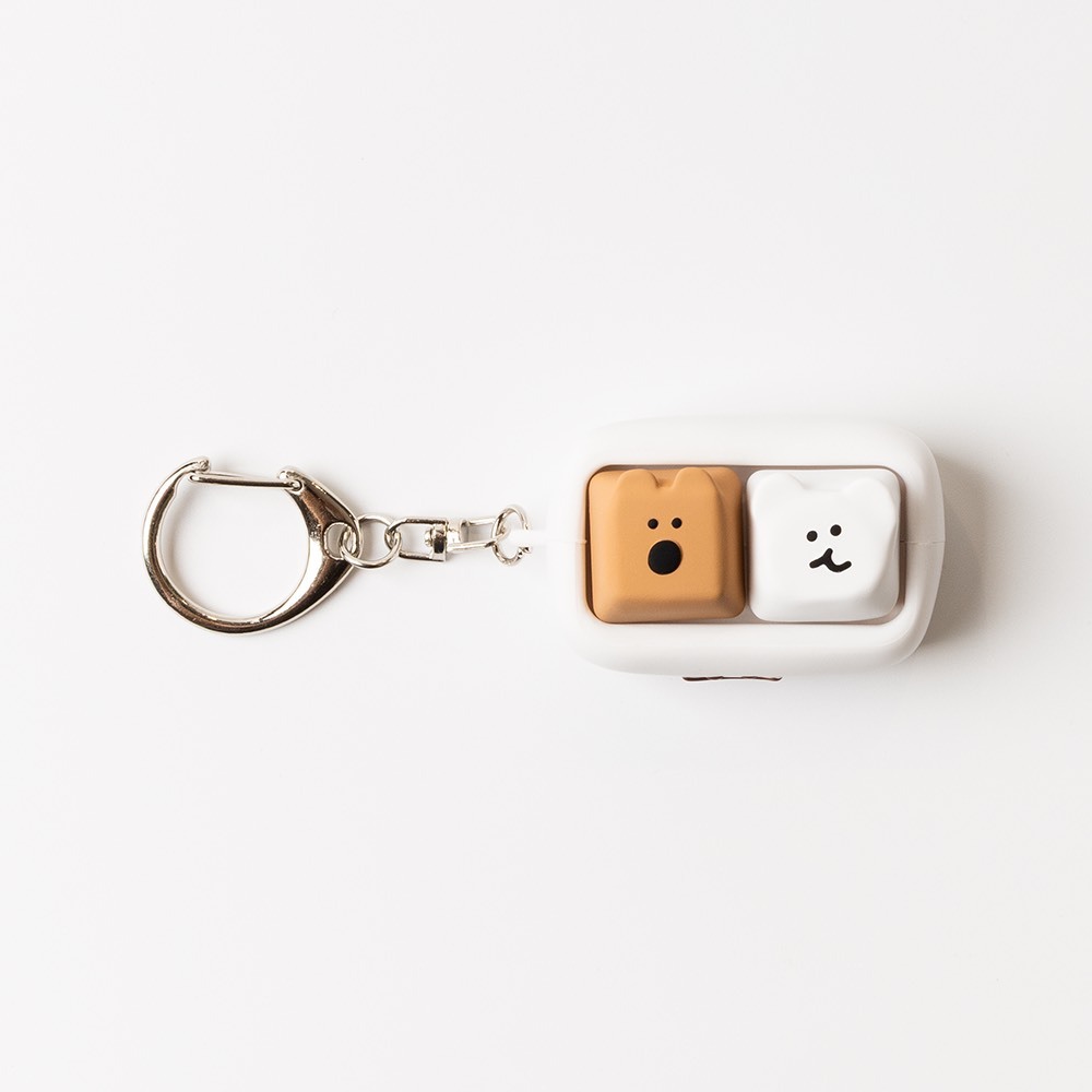 【OWN】Dinotaeng Keyring 鍵盤 紓壓 吊飾 按鍵 聲音 新品 辦公室 紓壓小物 Quokka Bobo