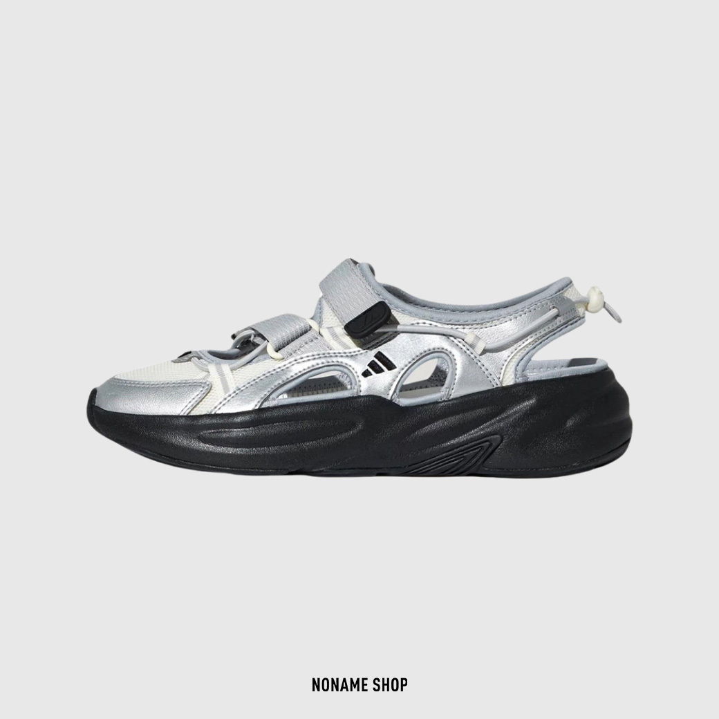 ADIDAS OZWAVE SANDAL 透氣 瑪莉珍 涼鞋 黑銀 (男/女款)