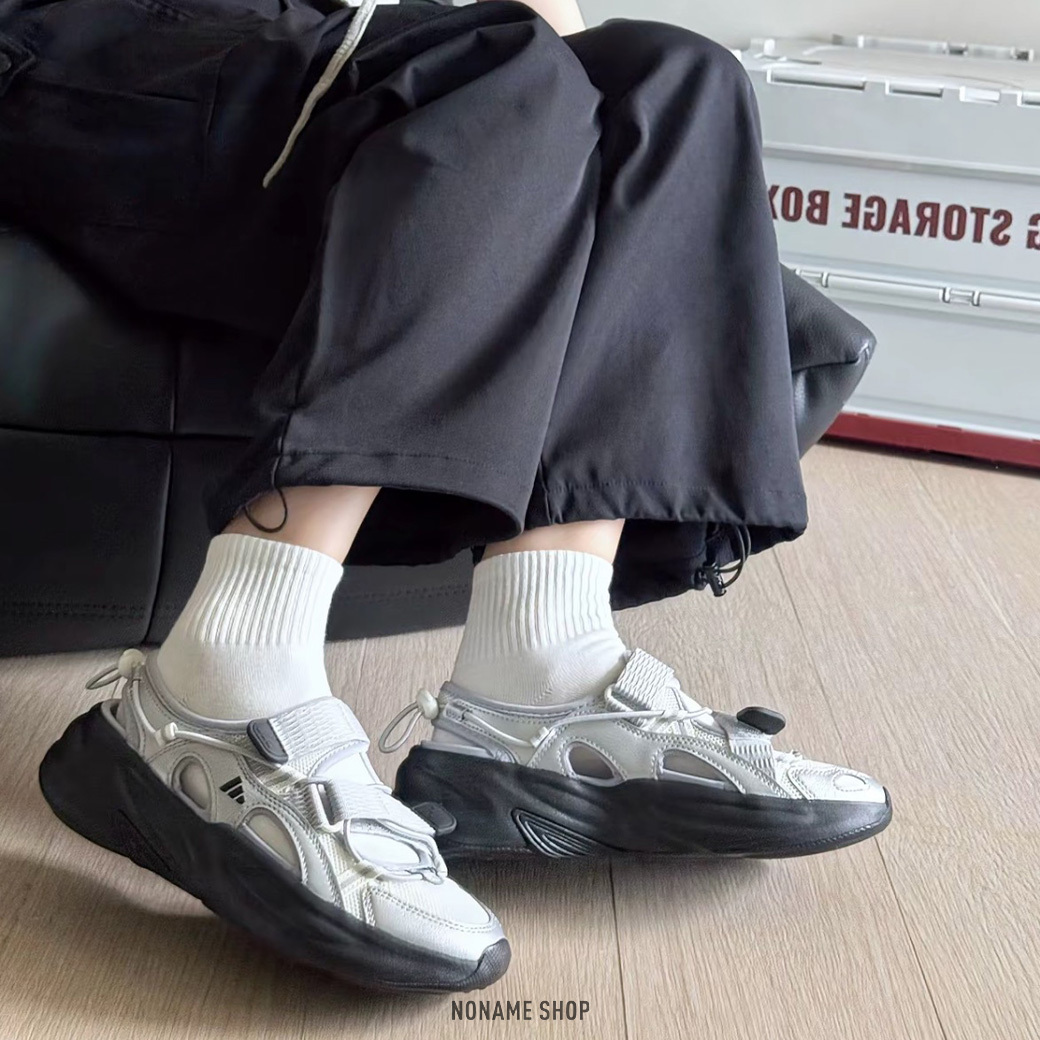 ADIDAS OZWAVE SANDAL 透氣 瑪莉珍 涼鞋 黑銀 (男/女款)