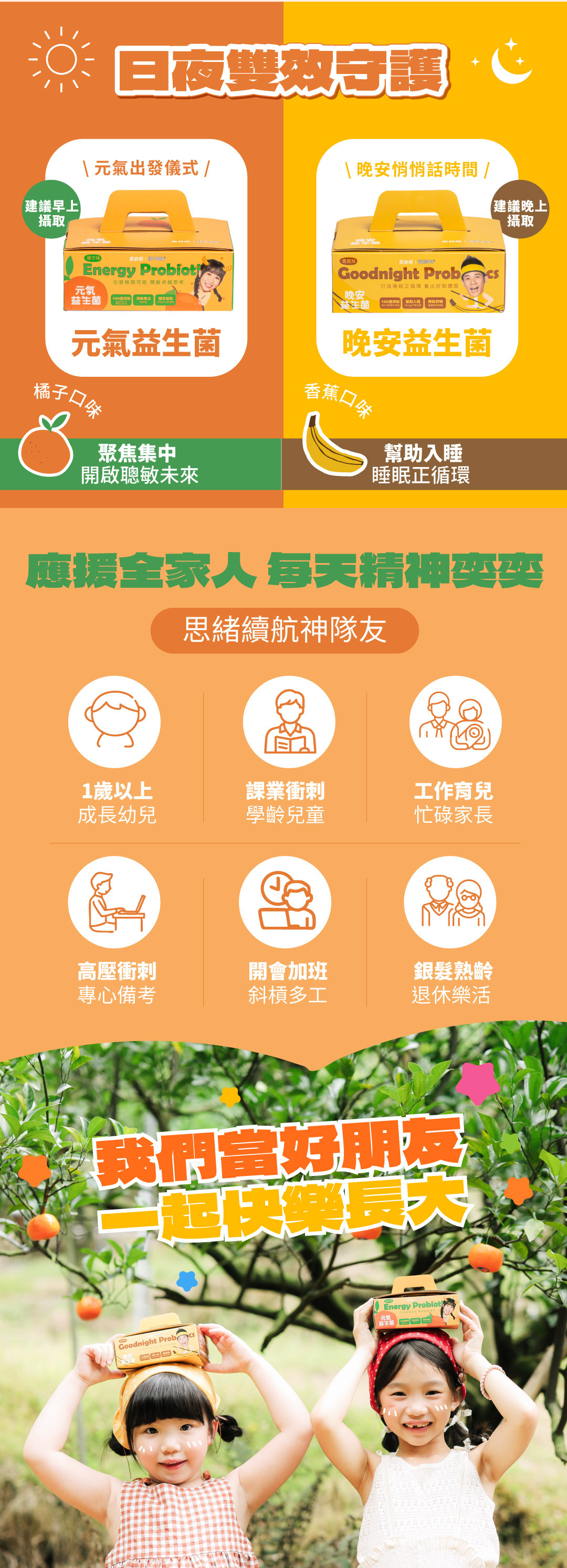 全家人適用的元氣益生菌