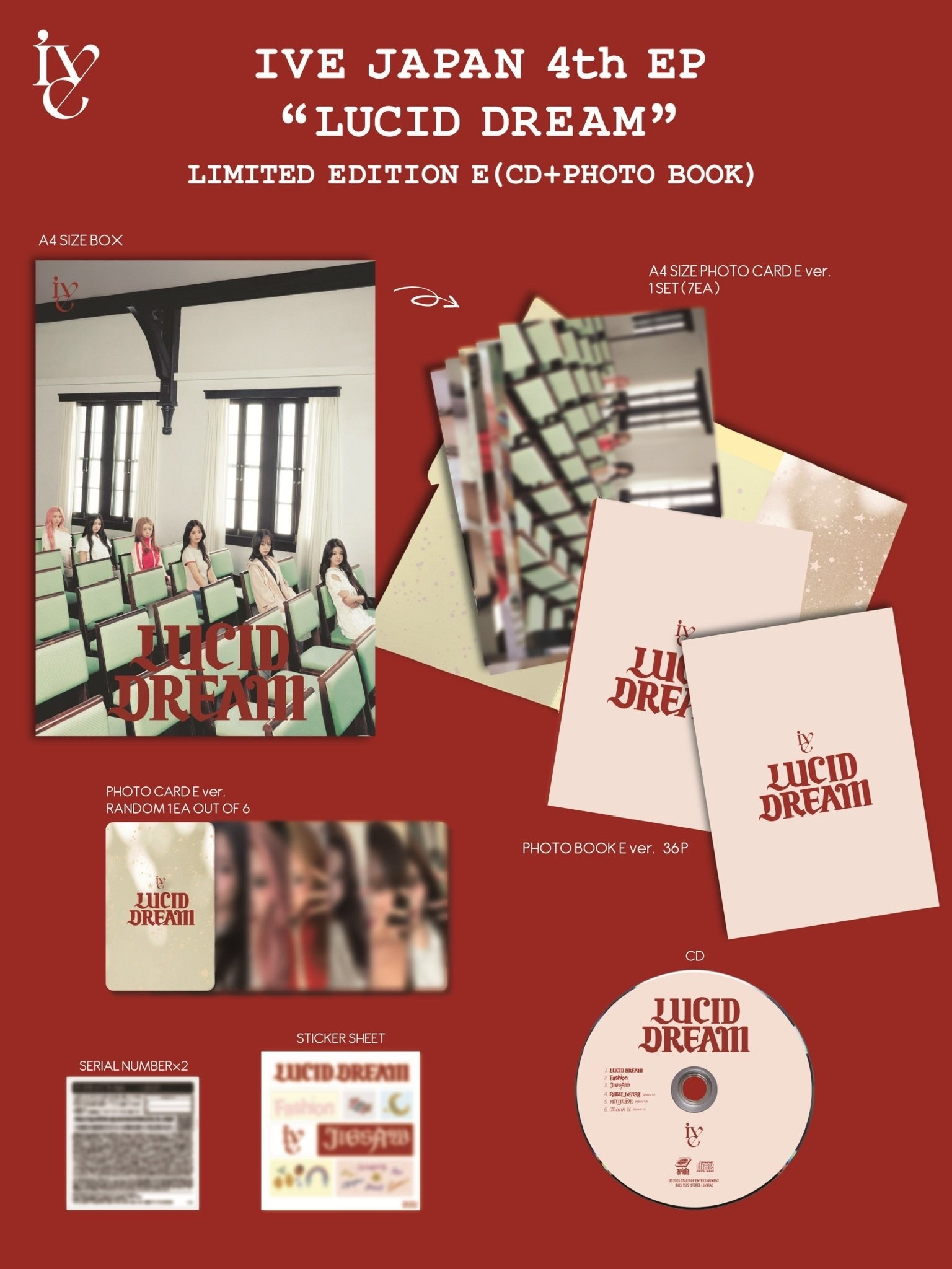 IVE japan 4th EP album Lucid dream E ver