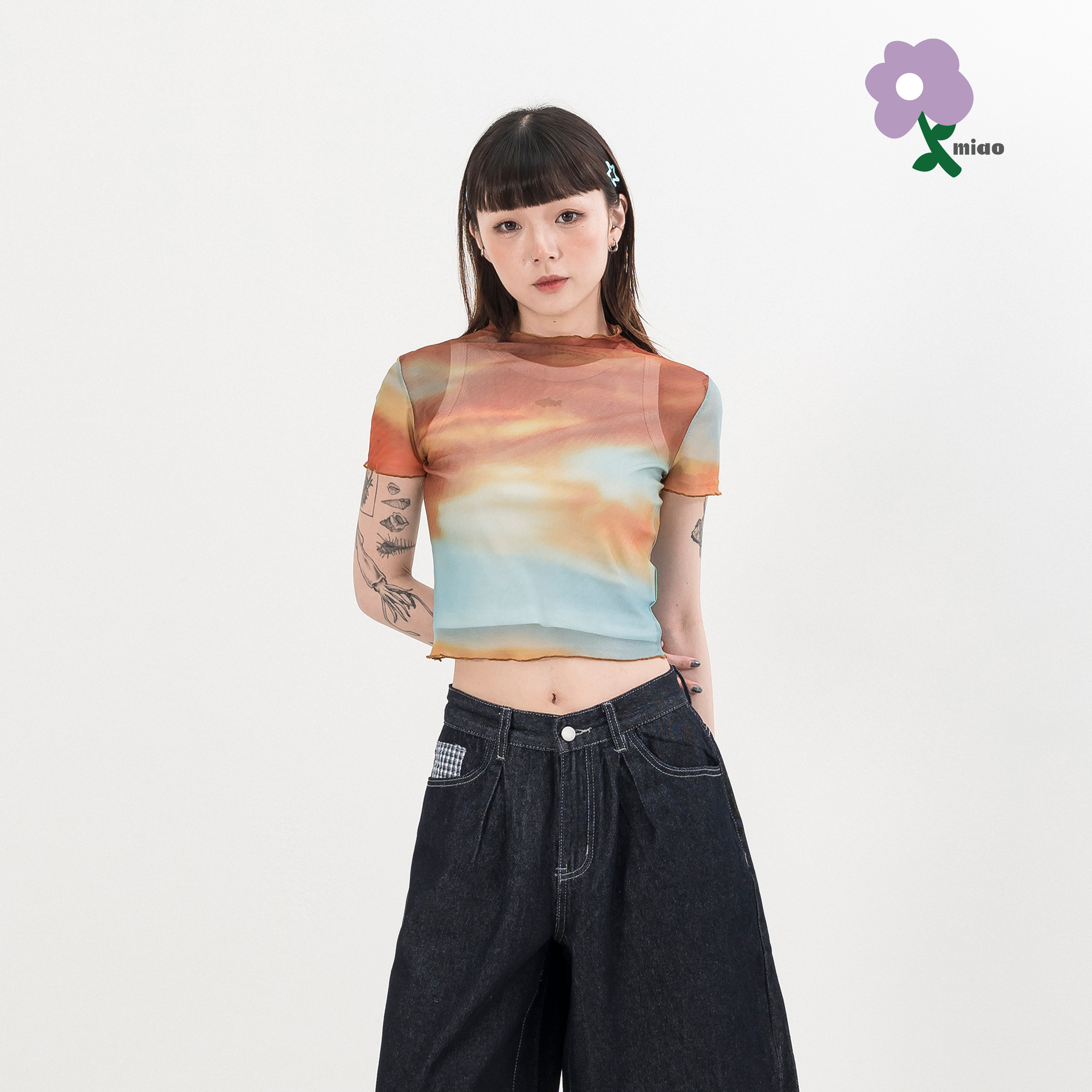 AGILITY MIAO Slim Sheer Top 合身透膚上衣 [M-T88]