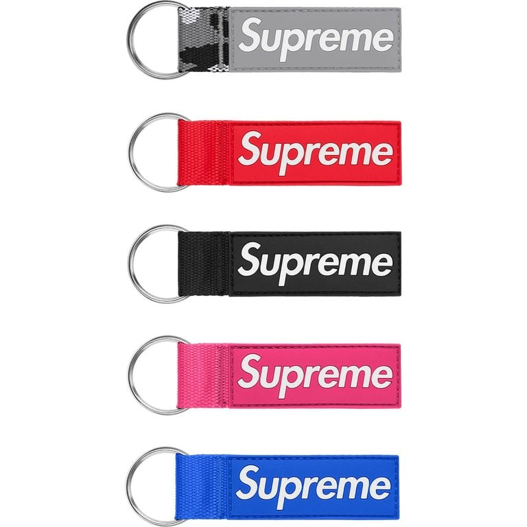 2026SS Supreme Webbing Keychain Box Logo 鑰匙圈 吊飾 現貨 SS26A135