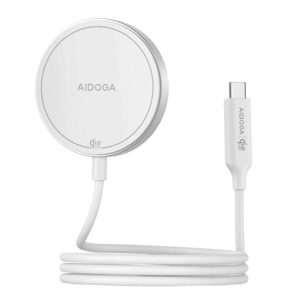 AIDOGA 艾迪伽 Qi2.2 25W 磁吸快充無線充電器 MagSafe 1M 支援iPhone17/安卓/手機/耳機