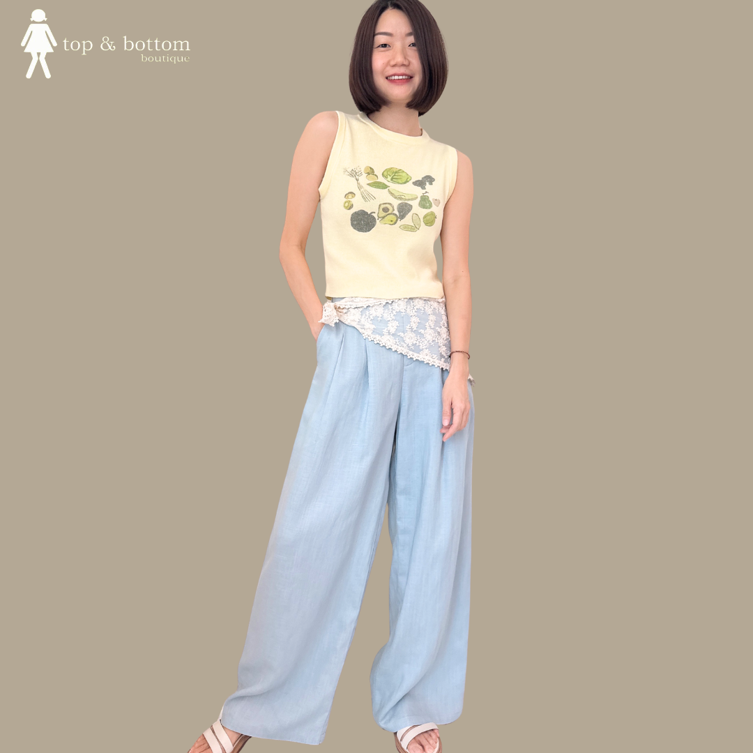 HIGH WAISTED SOFT LINEN HAREM PANT