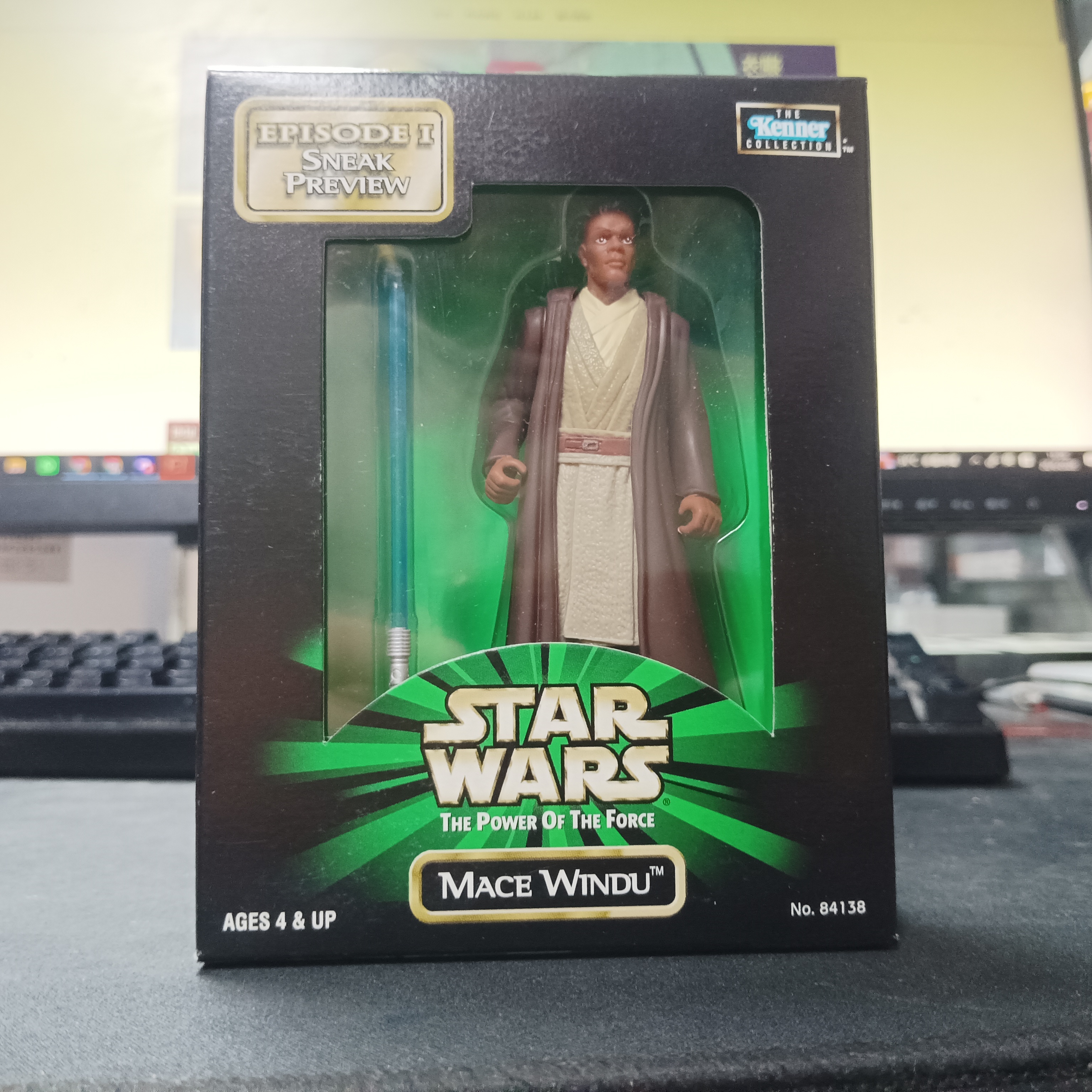 寄賣-其它-the kenner collection StarWars the power of the force Mace Windu