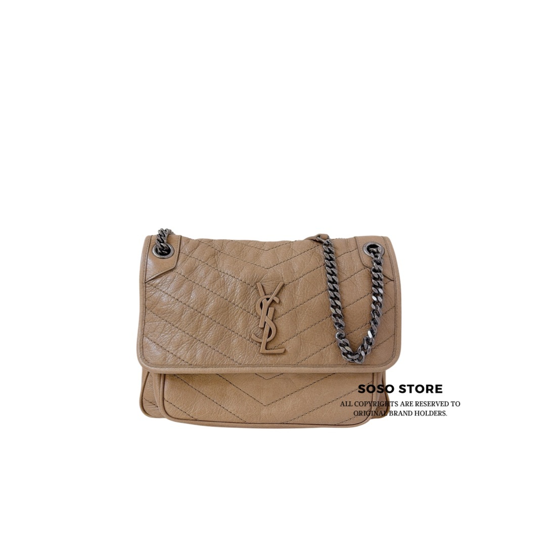 Saint Laurent Niki Bag- Dark Beige / SHW