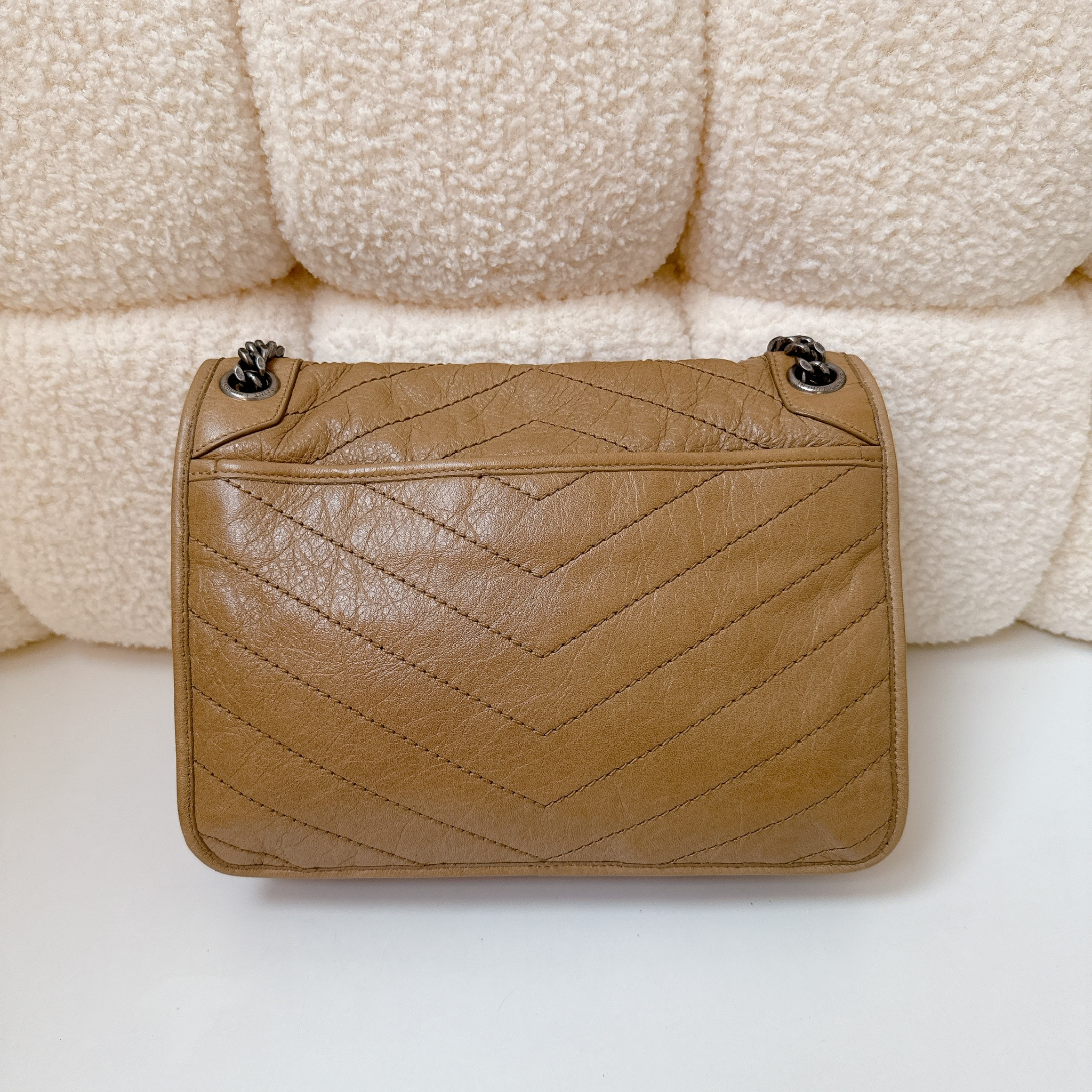 Saint Laurent Niki Bag- Dark Beige / SHW