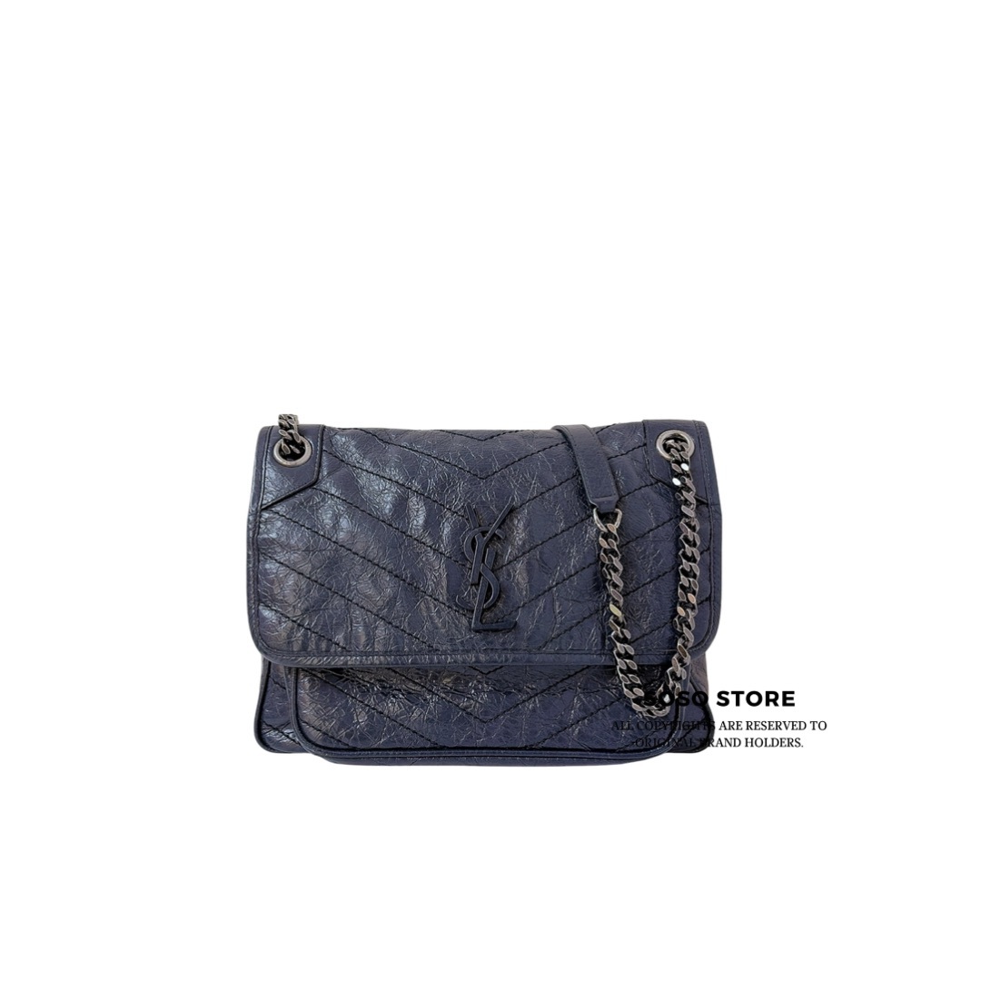 Saint Laurent Niki Bag - Dark Blue / SHW