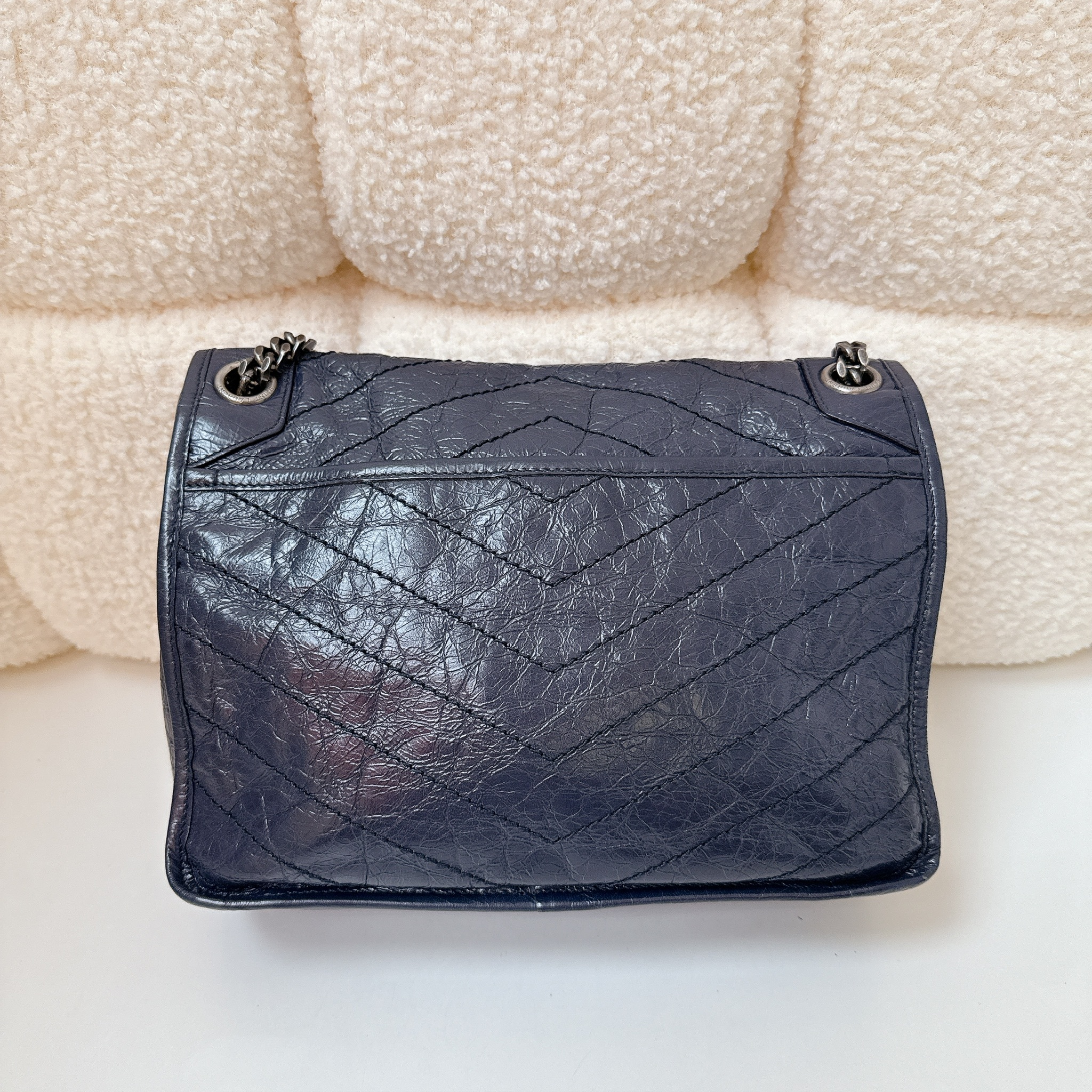 Saint Laurent Niki Bag - Dark Blue / SHW