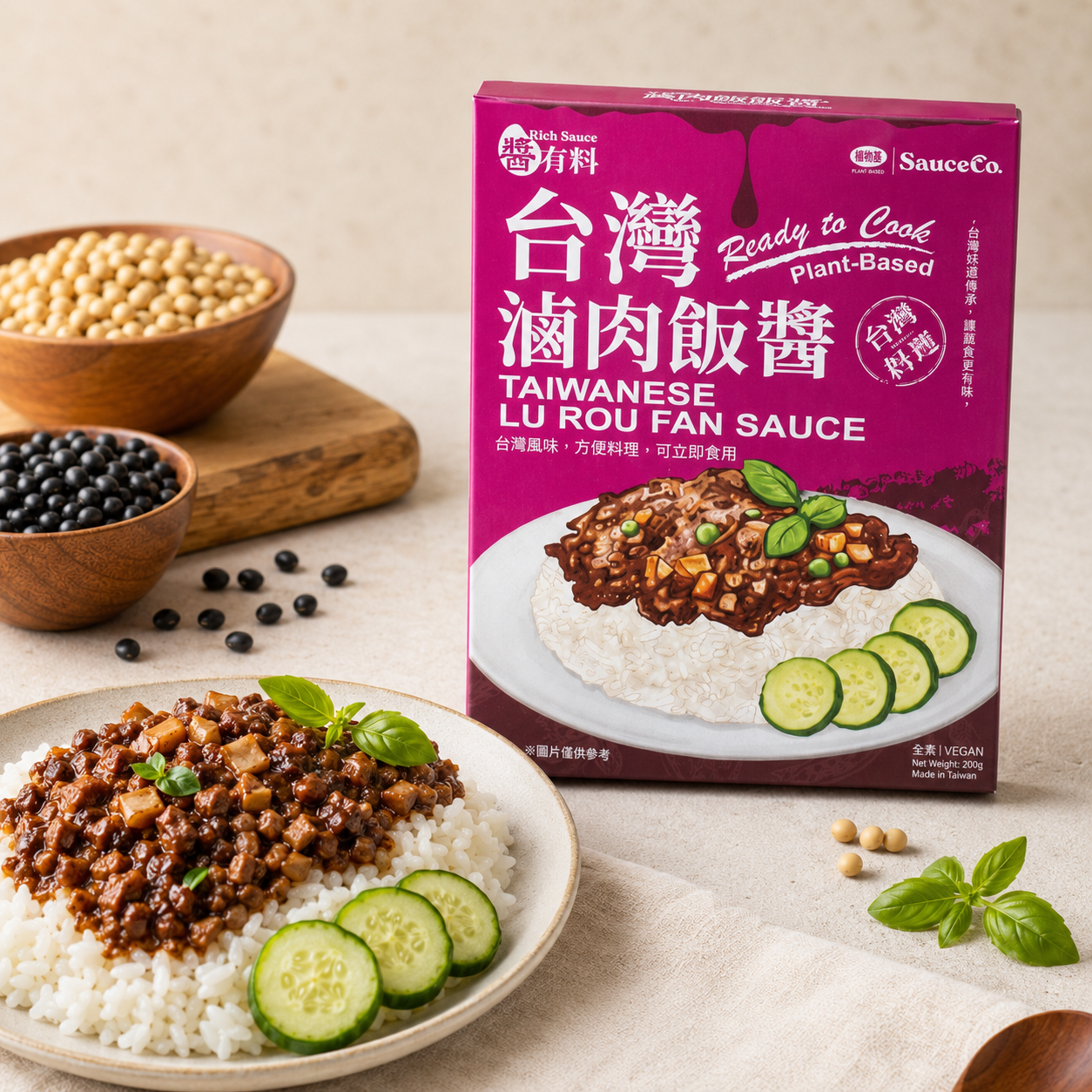 台灣滷肉飯醬200g(純素)