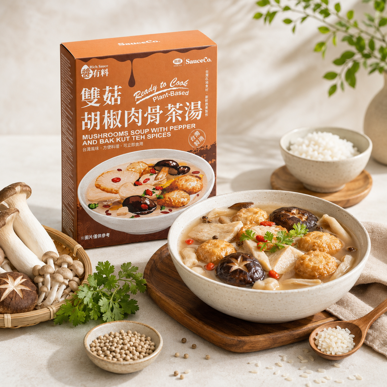 雙菇胡椒肉骨茶湯510g
