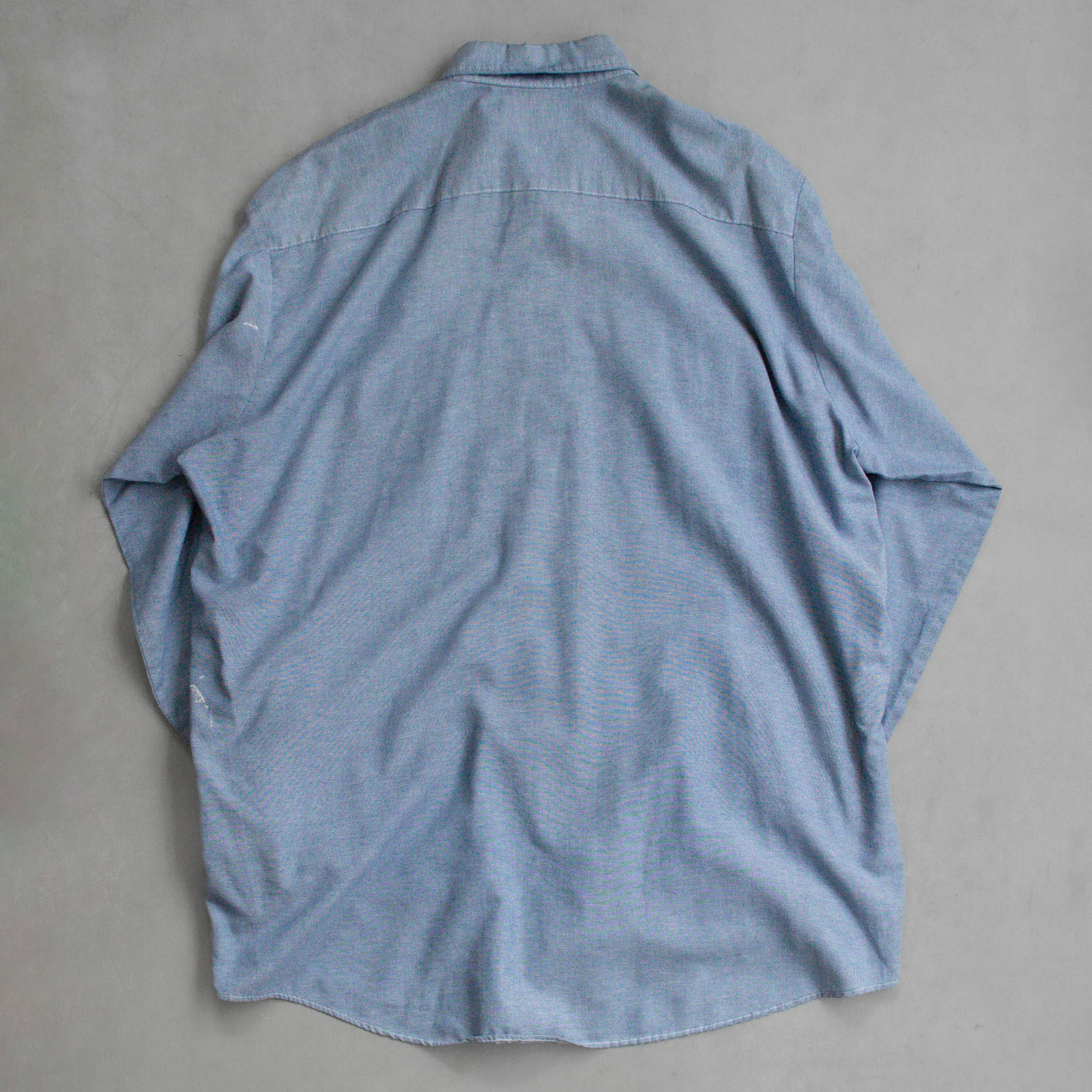 KEY IMPERIAL CHAMBRAY SHIRT 美國 淺藍 素面 青年布 長袖 襯衫