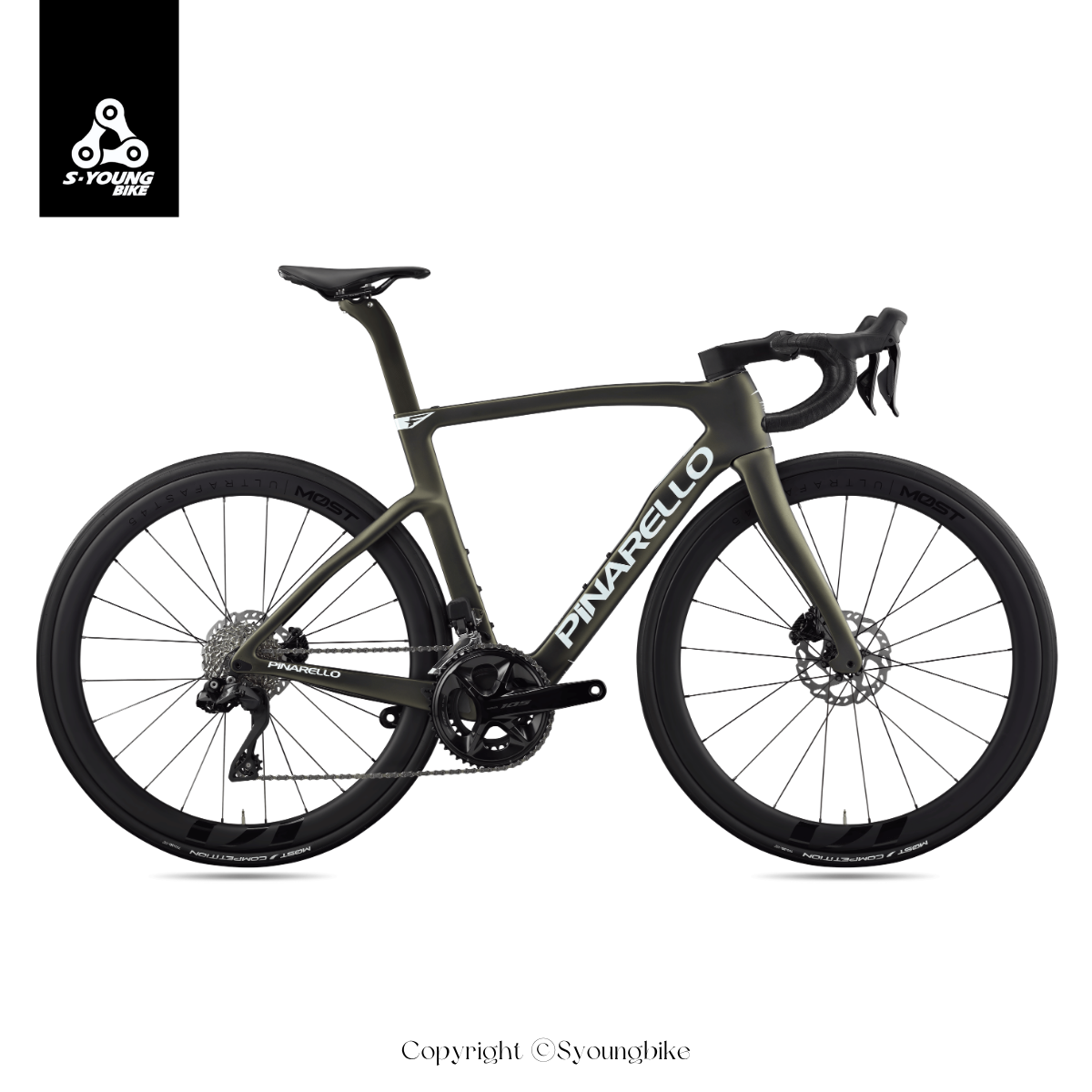 【PINARELLO】F5 成車 / H220 Etna Black Matt