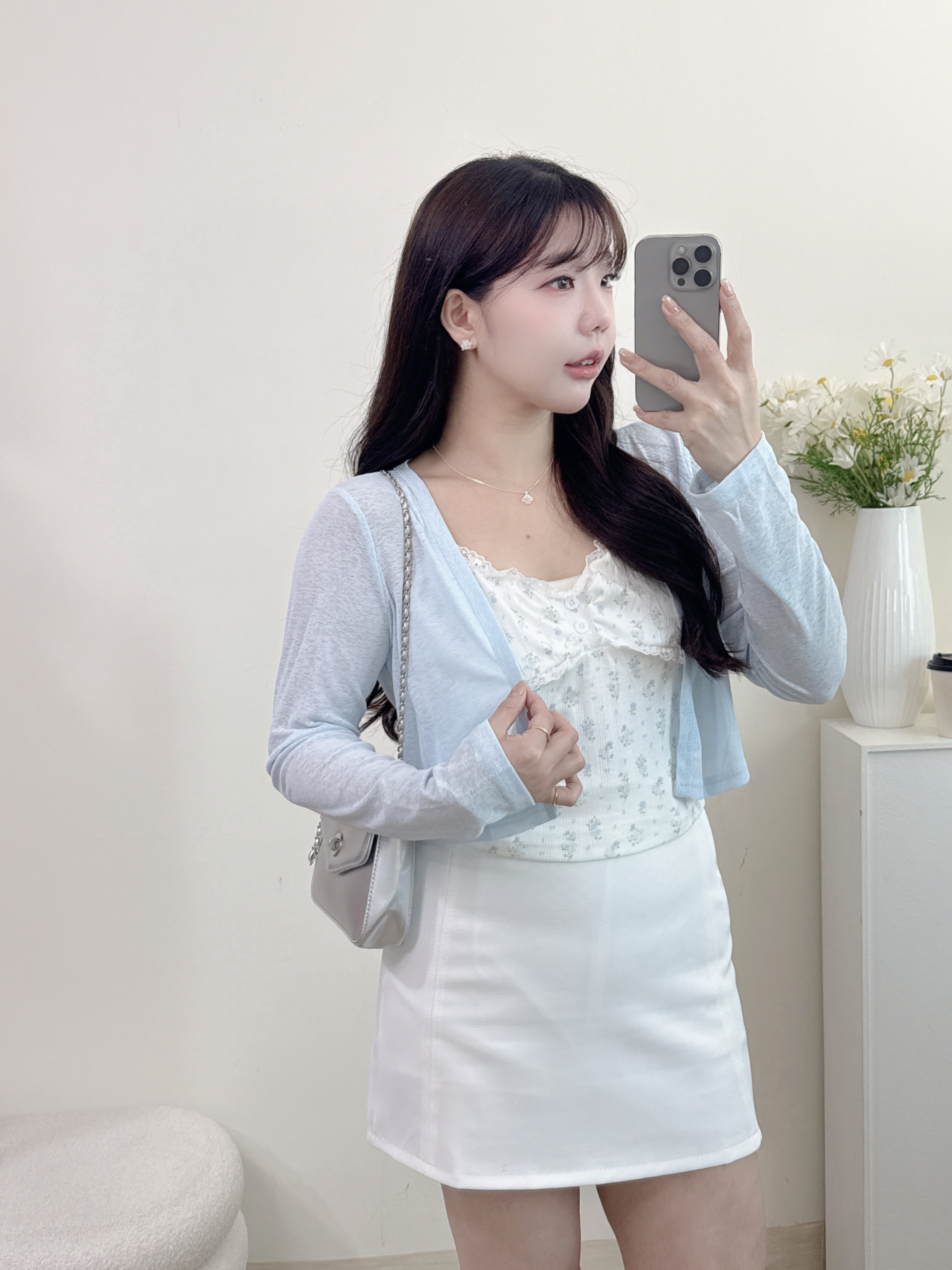 涼感外套碎花背心兩件組 3色