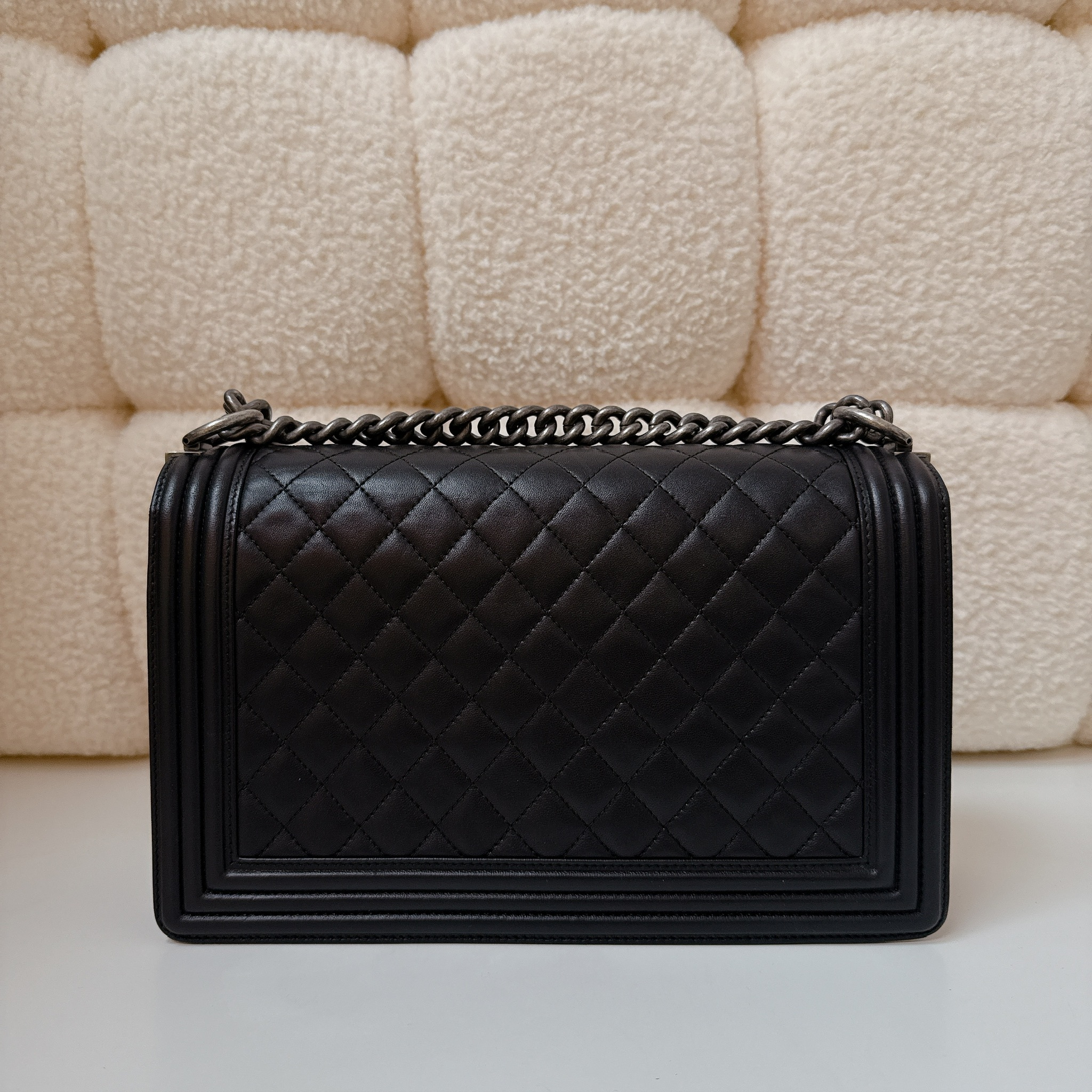 Chanel Boy Chanel Flap Bag - Black / SHW