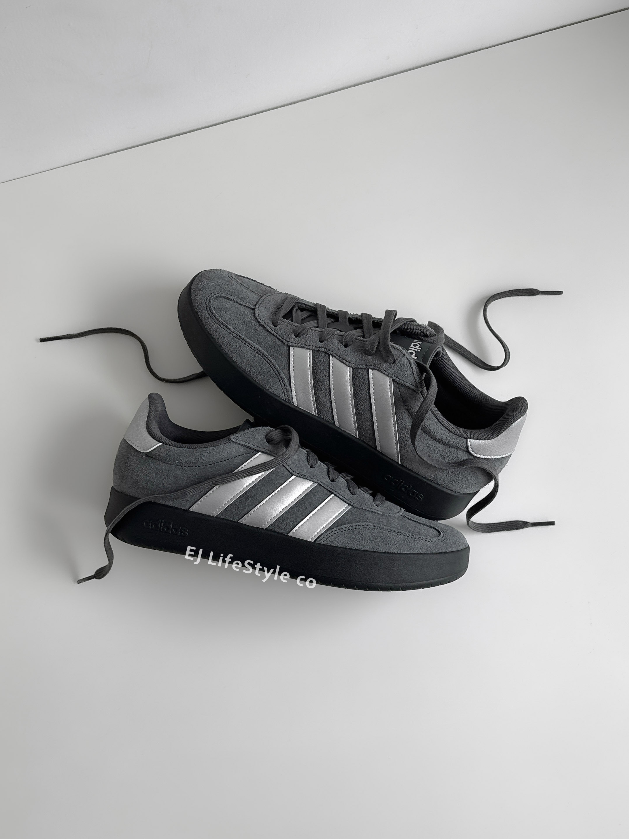 ADIDAS BARREDA 煙灰 黑灰 炭灰 銀色 銀灰 德訓鞋 男女鞋 KH6999 / 現貨