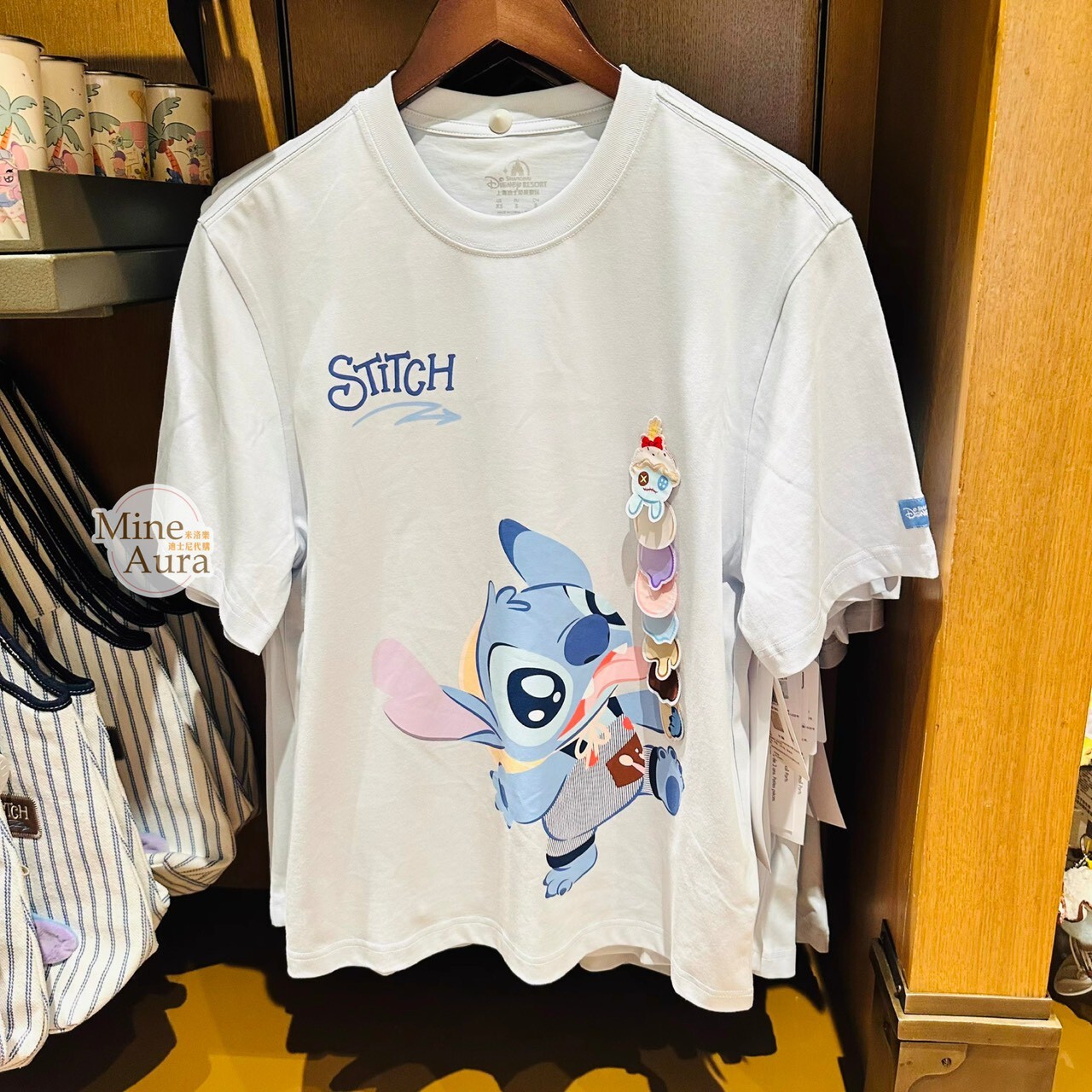 2026 夏日 史迪奇 Stitch 和朋友們系列 史迪奇 Stitch 醜丫頭 Scrump 圖案 上衣 短T 星際寶貝 Lilo & Stitch -上海迪士尼樂園