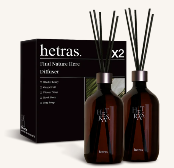 BN001 hetras. 高級室內香氛香薰瓶 500ml x 2件裝