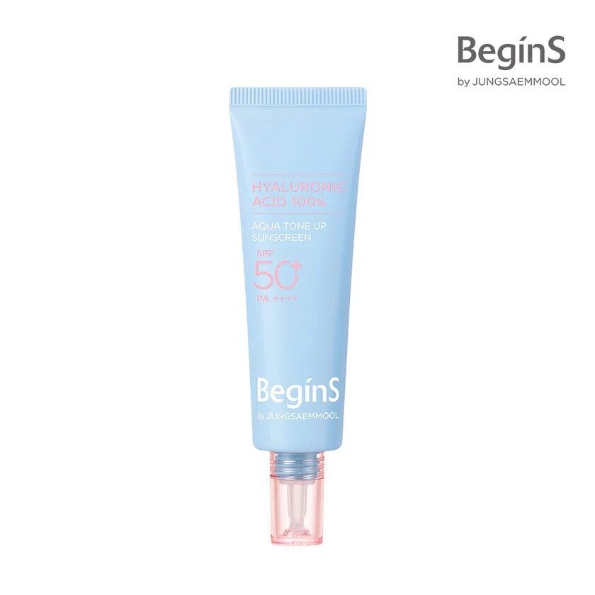 Jung Saem Mool - BeginS by JUNGSAEMMOOL Blue Chamomile Hyaluronic Acid Aqua Tone Up Sunscreen 50ml
