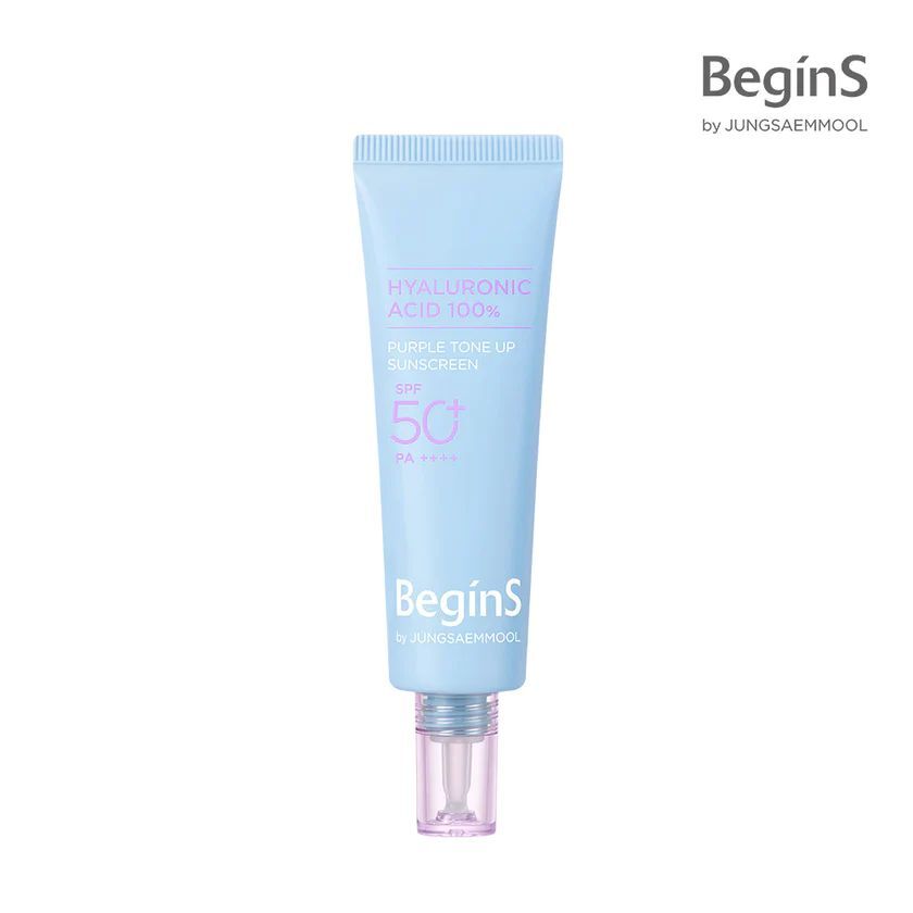 Jung Saem Mool - BeginS by JUNGSAEMMOOL Blue Chamomile Hyaluronic Acid Purple Tone Up Sunscreen 50ml