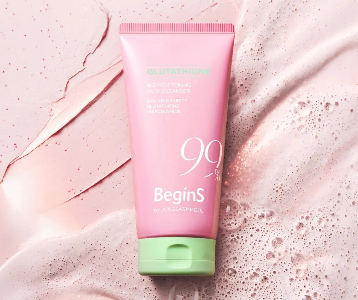 Jung Saem Mool - BeginS by JUNGSAEMMOOL Pink Guava Glutathione Blemish Toning Pack Cleanser 130ml