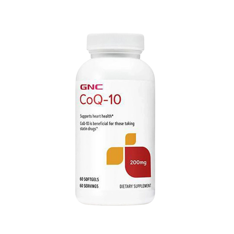 健安喜 GNC - CoQ-10｜200mg高濃度｜60粒裝｜心臟引擎｜特強抗氧化｜細胞充電｜心臟及細胞能量