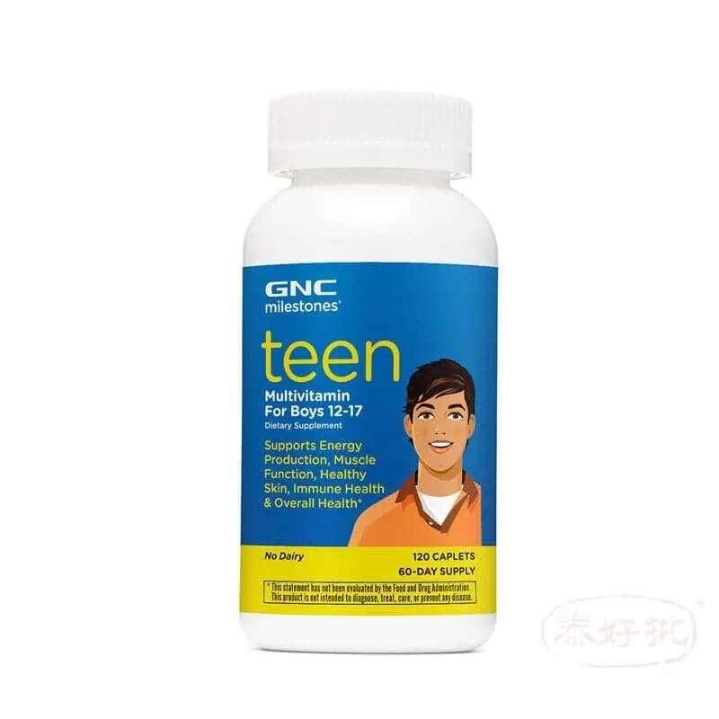 GNC MILESTONES 青少年多種維他命｜促進健康成長｜眼睛舒適及3C用眼支援｜葉黃素及抗氧化營養
