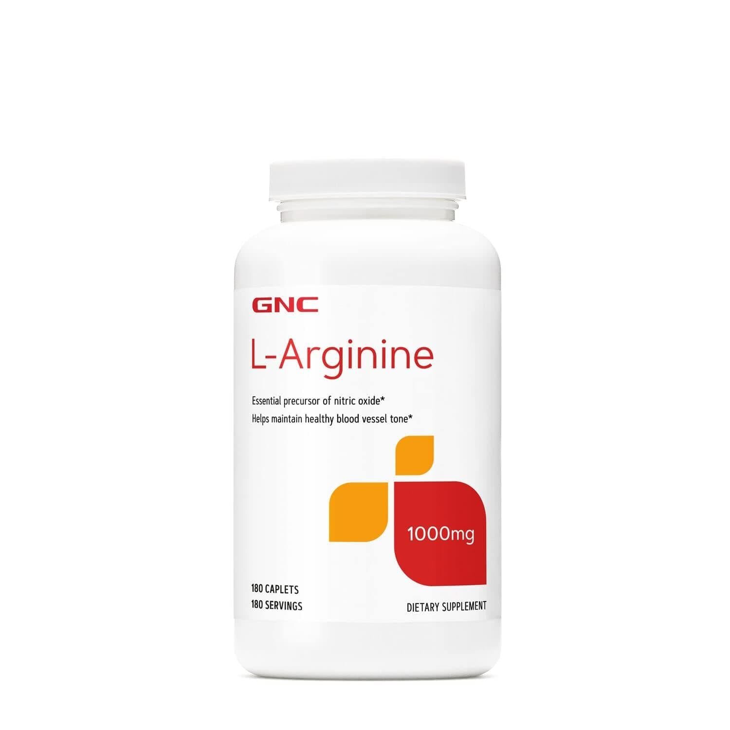 健安喜 GNC - 左旋L - 精胺酸1000mg 180粒｜日常健康支援｜精選營養成分｜成年人｜日常營養補充
