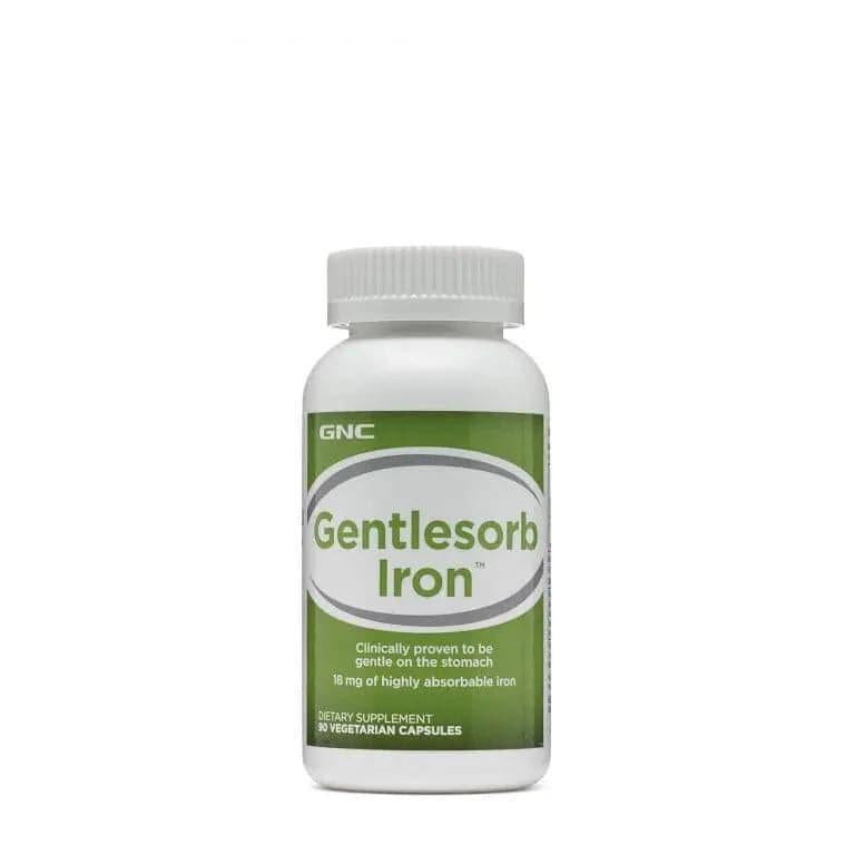 溫和補鐵首選 GNC Gentlesorb Iron 鐵劑 90粒｜專利緩釋技術 不傷胃 好吸收｜改善貧血氣色