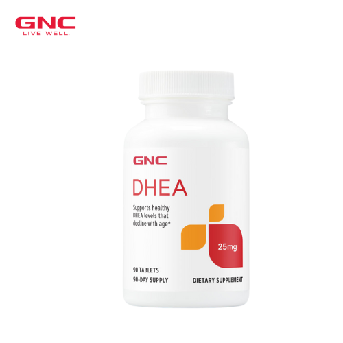 健安喜 GNC - DHEA 脫氫表雄酮 90粒｜孕期日常營養｜葉酸及孕期營養｜孕婦或備孕人士｜日常營養補充