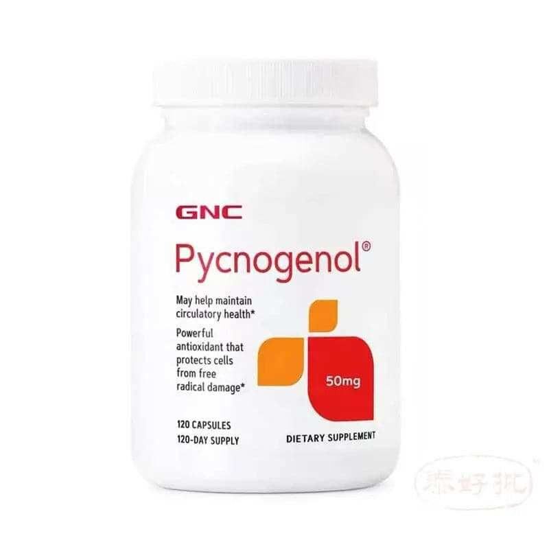 GNC Pycnogenol 法國松樹皮膠囊 120粒｜骨骼健康｜鈣質｜成年人｜日常營養補充｜澳洲保健品