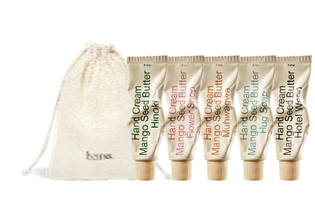 BN027 hetras. 芒果籽保濕香氛護手霜 50ml x 5支裝套裝
