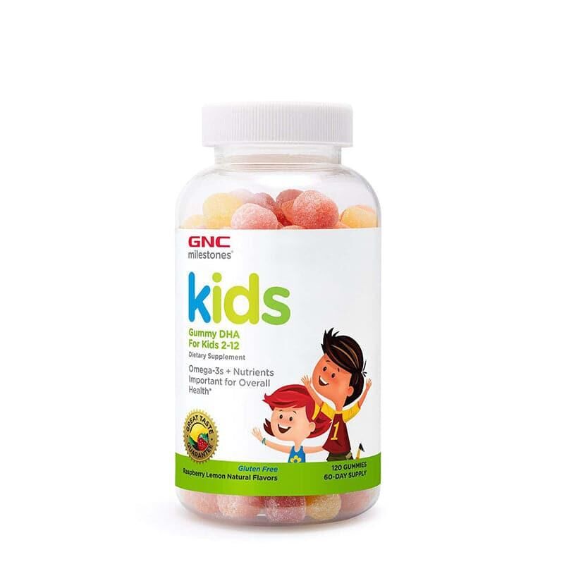 GNC健安喜兒童DHA軟糖120粒｜心腦眼日常健康｜Omega-3 EPA DHA｜成年人｜日常營養補充