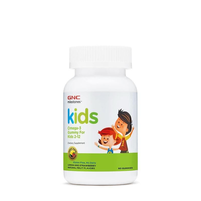 GNC健安喜兒童omega3軟糖60粒（2-12歲）｜心腦眼日常健康｜Omega-3 EPA DHA