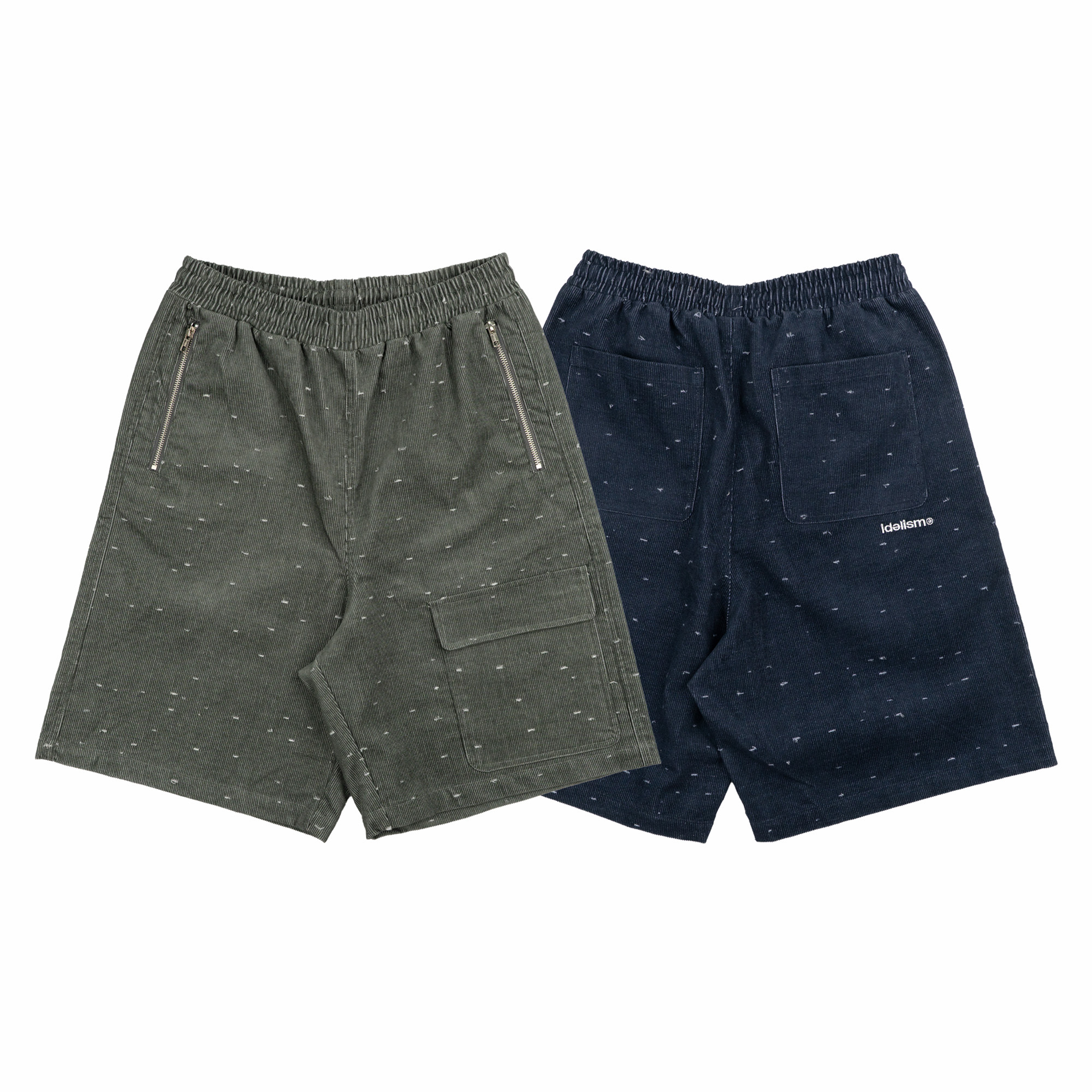 IDEALISM IDE Zipper Shorts 燈芯絨 口袋 短褲 兩色