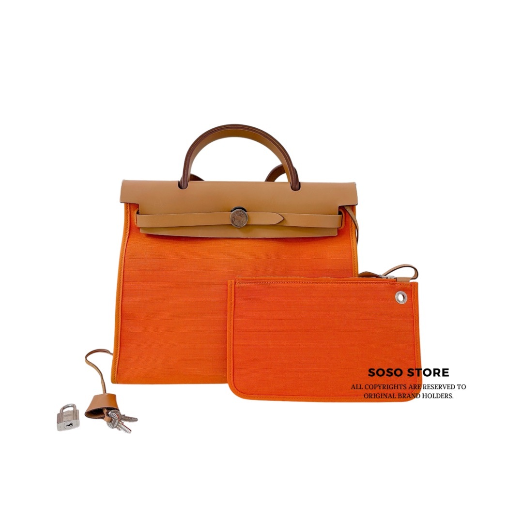 HERMÈS Herbag Zip 31 Bag - Orange Mécano / SHW
