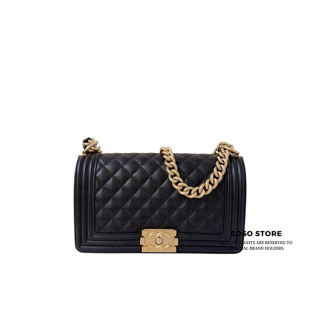Chanel Boy Chanel Flap Bag - Black / GHW