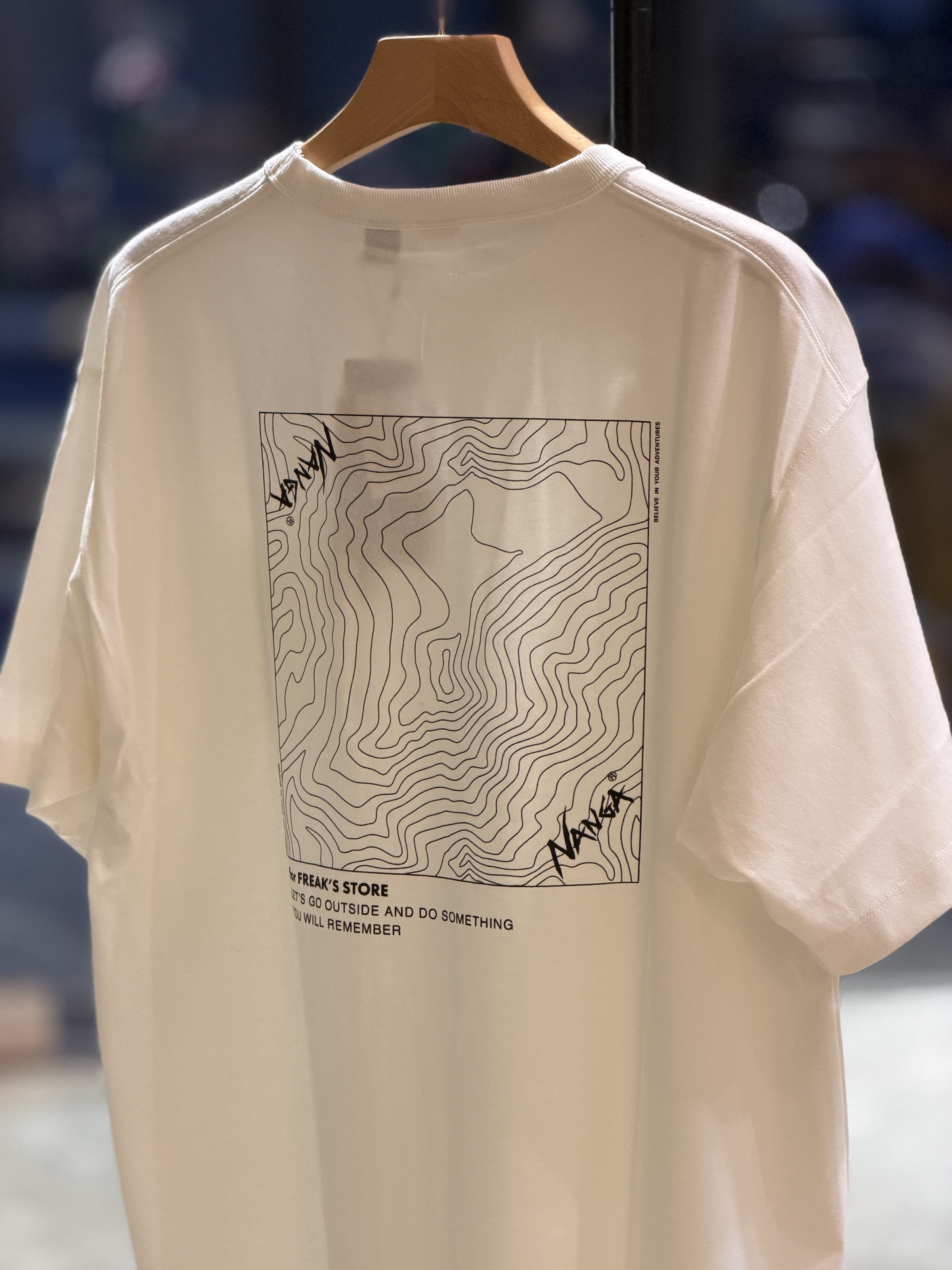 【現貨】NANGA ECO HYBRID CONTOUR LOGO TEE 環保混紡輪廓線條 短tee 別注款 00042