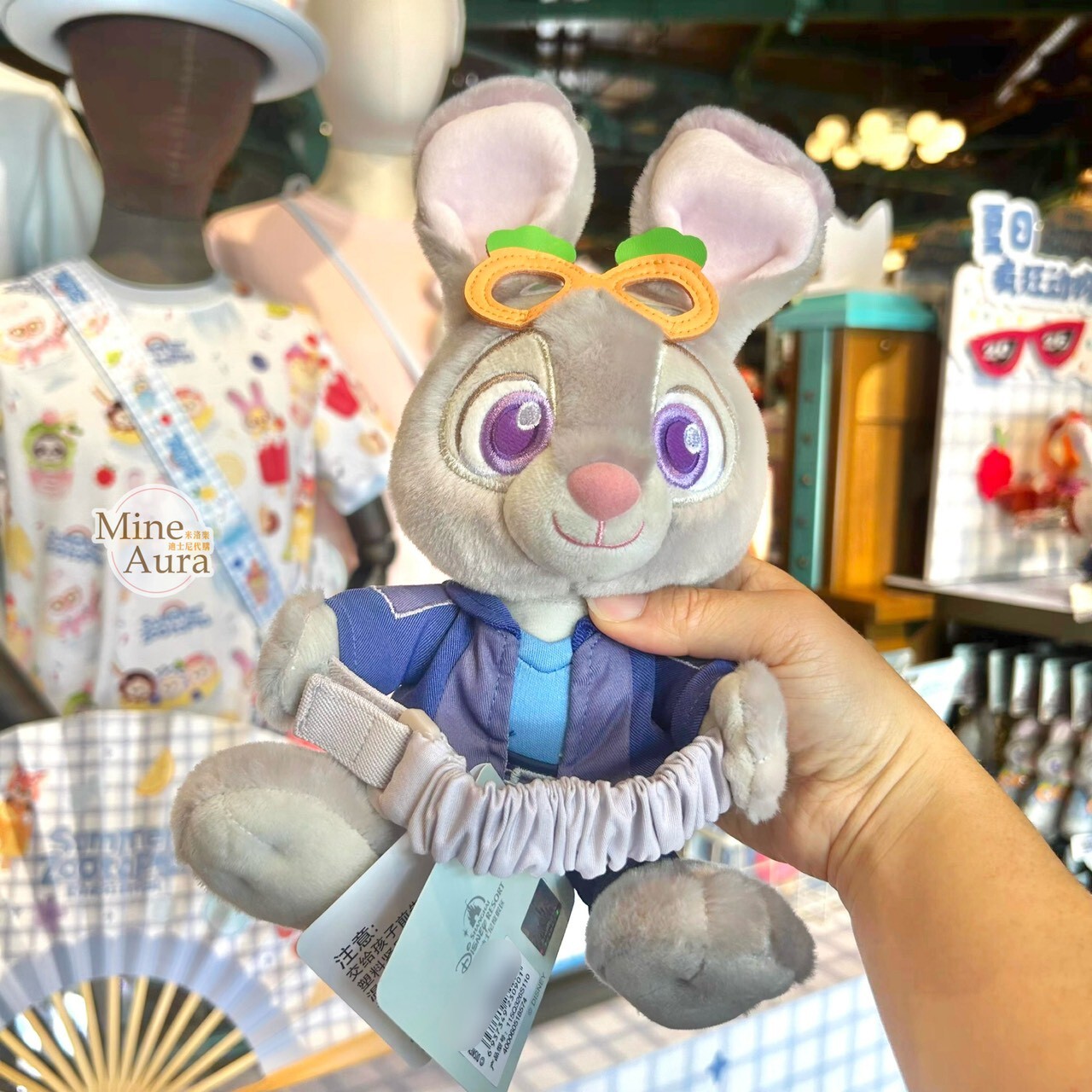 2026 夏日 動物方城市 Zootopia 哈茱蒂 Judy 兔 絨毛 造型 窗簾束帶 窗簾綁帶 -上海迪士尼樂園