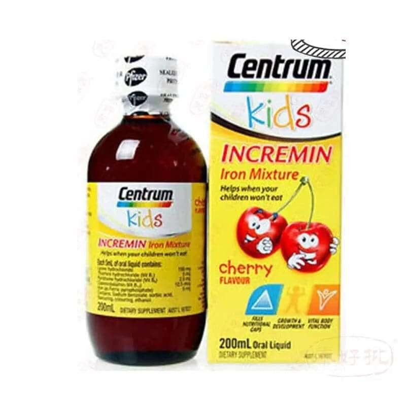 善存Centrum Kids兒童補血補鐵⽔200ml｜兒童日常營養｜兒童配方營養｜兒童及家長｜日常營養補充