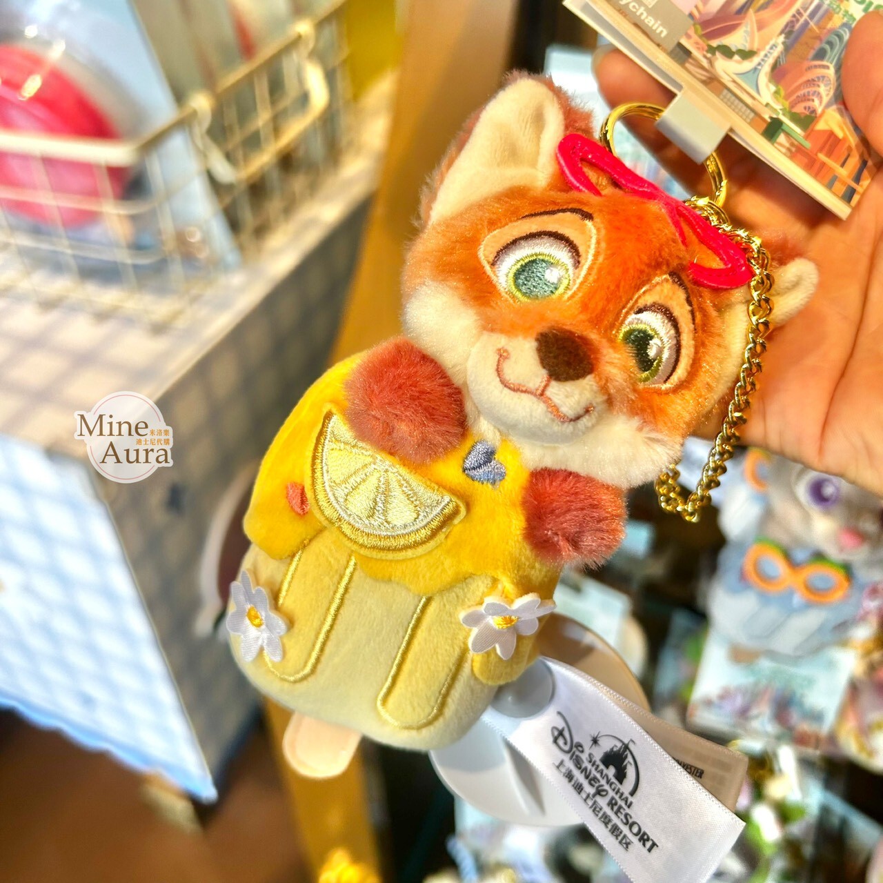 2026 夏日 動物方城市 Zootopia 胡尼克 Nick 狐狸 絨毛 鑰匙圈 吊飾 -上海迪士尼樂園