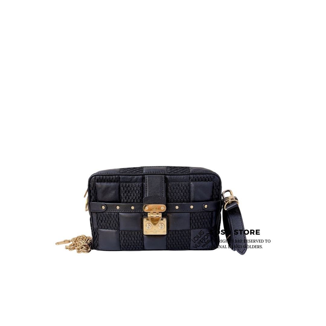 Louis Vuitton Troca Bag - Black / GHW