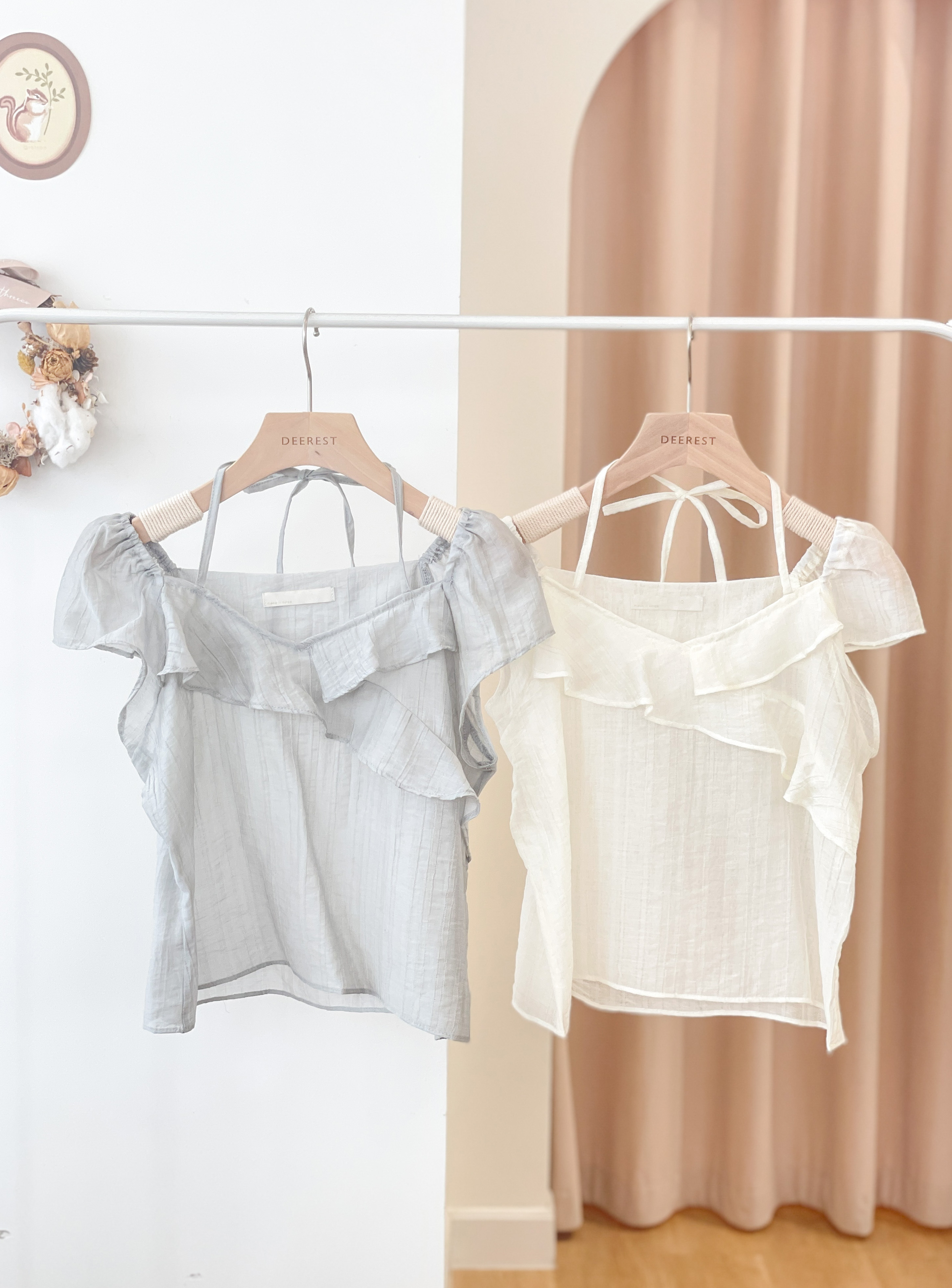 T1574 Cherie Layered Sheered Blouse